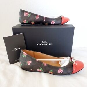 COACH Leila Posey Cap-Toe Ballet Flats